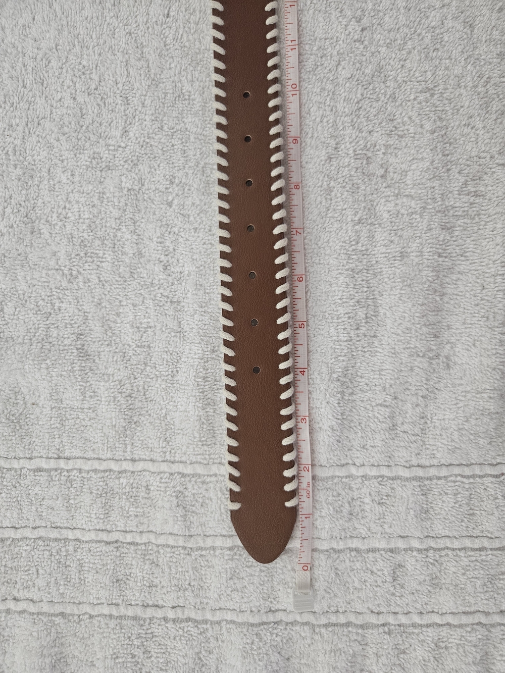 Wild Fable Brown Western Belt Engraved Silver Buckle Whipstitch Trim Size XS NWT - Picture 7 of 8